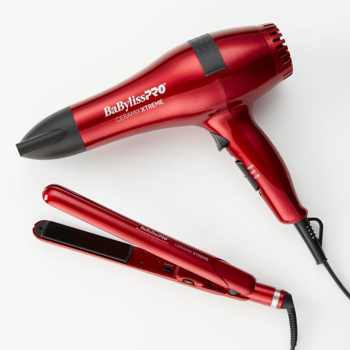 BaBylissPRO Ceramix Xtreme Dryer + 1" Straightener Iron Set Model #BB-CEPP1N, UPC: 074108475220