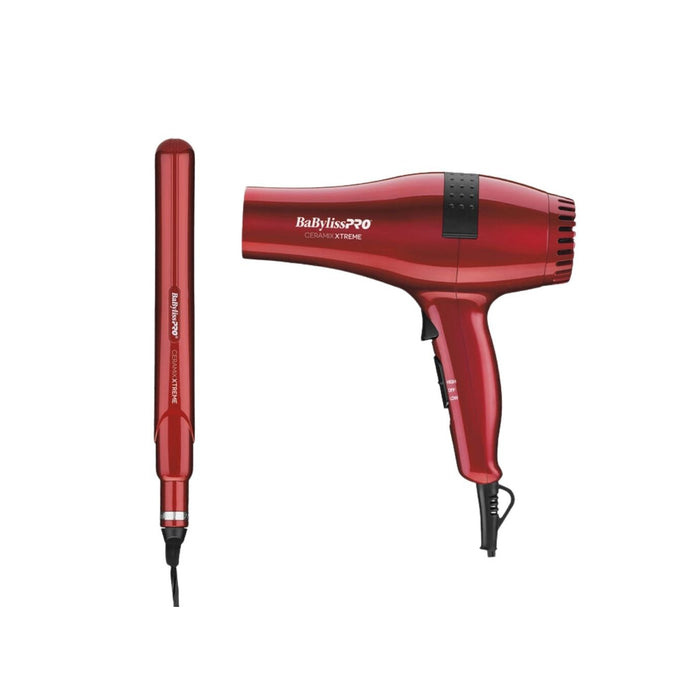 BaBylissPRO Ceramix Xtreme Dryer + 1" Straightener Iron Set Model #BB-CEPP1N, UPC: 074108475220