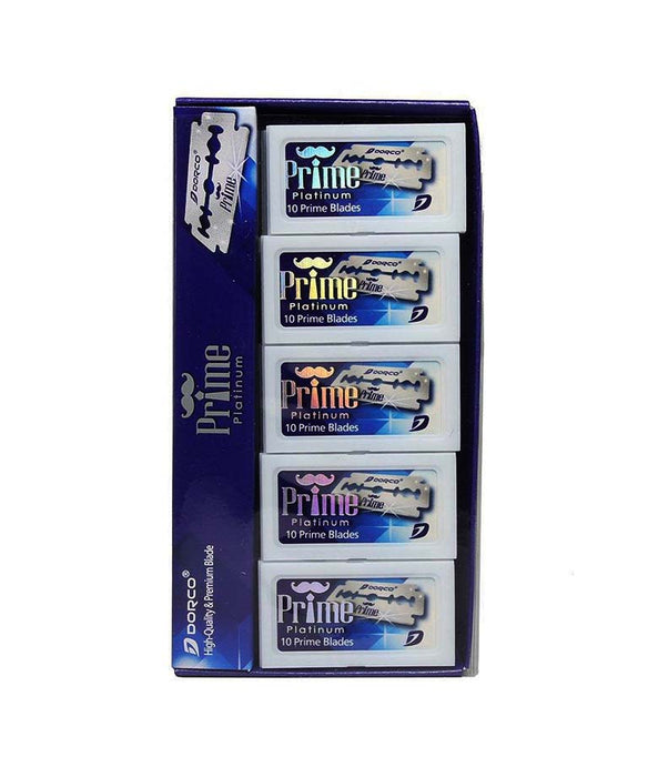 DORCO Prime Platinum Double Edge Blades - Stainless Blades Master Case of 10,000 blades Model #STP301-10000, UPC: 8801038569857