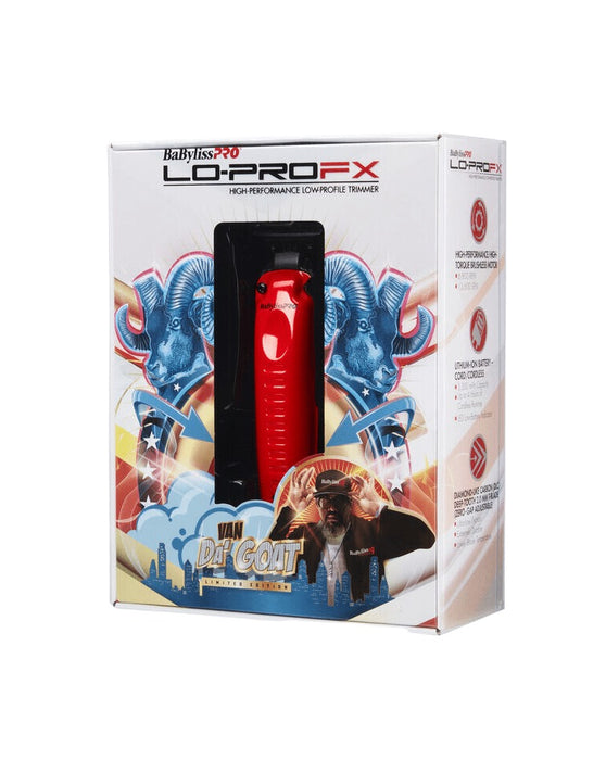 BabylissPro Influencer Edition LoProFX Trimmer Red Model #BB-FX726RI, UPC: 074108475015