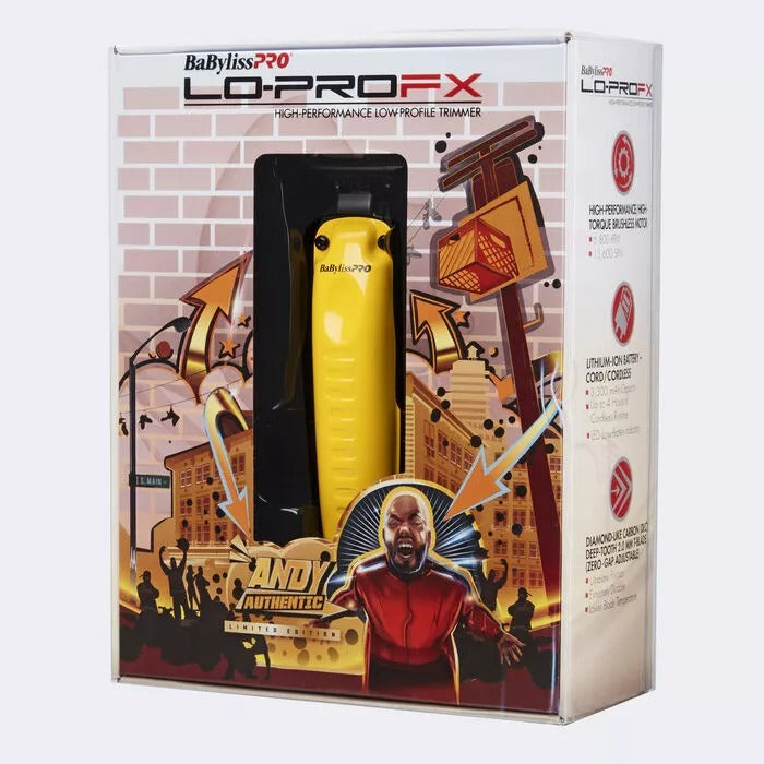 BabylissPro Influencer Edition LoProFX Trimmer Yellow Model #BB-FX726YI, UPC: 074108474988