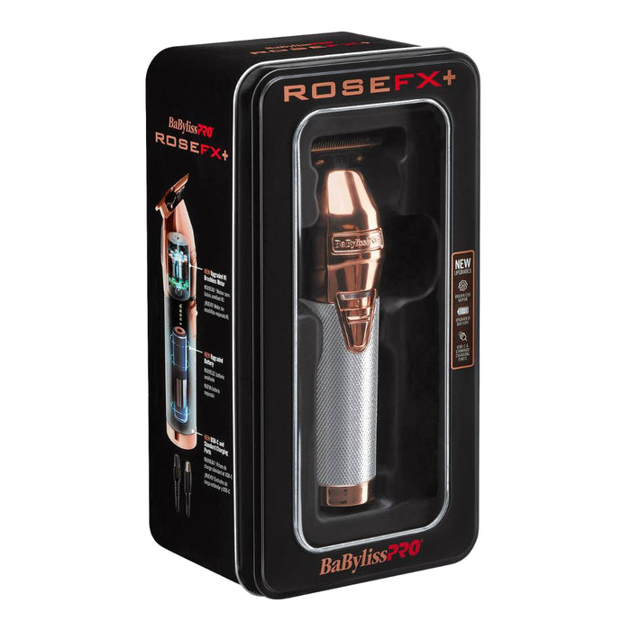 BaBylissPRO RoseFX+ All-Metal Lithium Trimmer Model #BB-FX787NRG, UPC: 074108474957