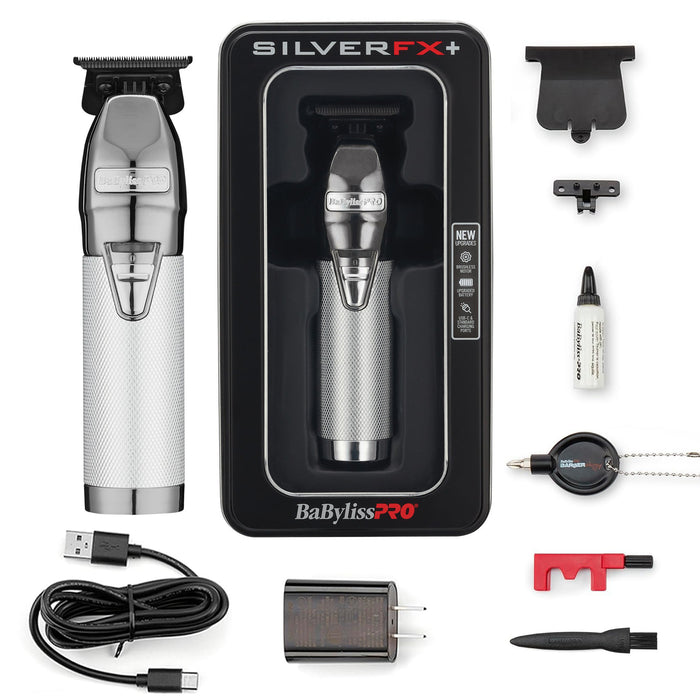 BaBylissPRO SilverFX+ All-Metal Lithium Trimmer Model #BB-FX787NS, UPC: 074108474971
