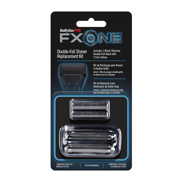 BaBylissPRO FXONE Replacement Foils & Cutters - Matte Black Model #BB-FX79RF2MB, UPC: 074108484512