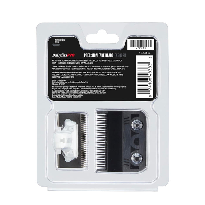 BaBylissPRO Black Titanium Metal-Injection Molded (MIM) Precision Fade Blade Model #BB-FX8022B, UPC: 074108483836