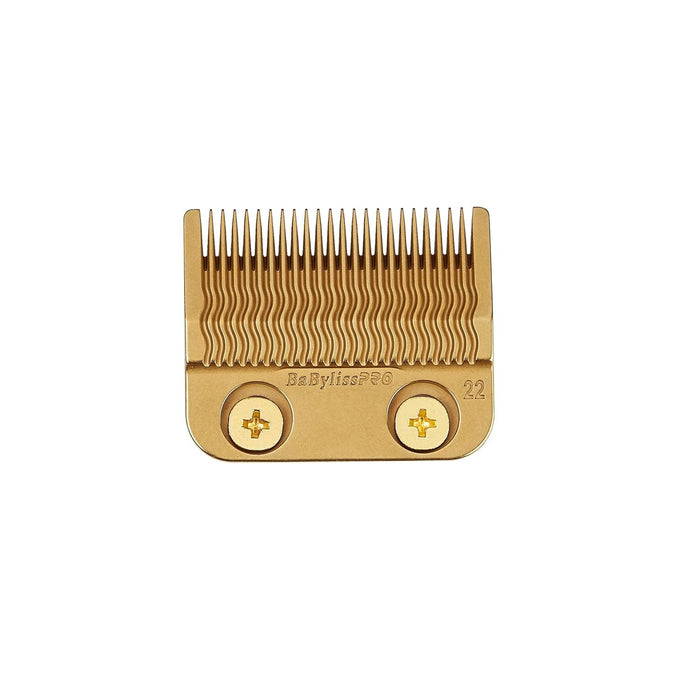 BaBylissPRO Gold Titanium Metal-Injection Molded (MIM) Precision Fade Blade Model #BB-FX8022G, UPC: 074108483737