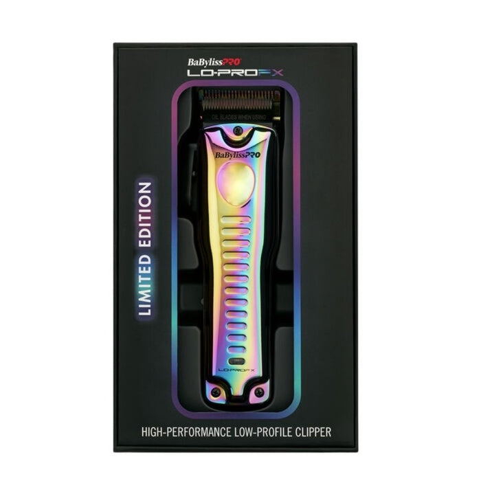 BabylissPRO Lo-ProFX Limited Edition Iridescent Clipper Model #BB-FX825RB, UPC: 074108477910