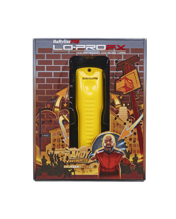 BabylissPro Influencer Edition LoProFX Clipper – Yellow Model #BB-FX825YI, UPC: 074108468383