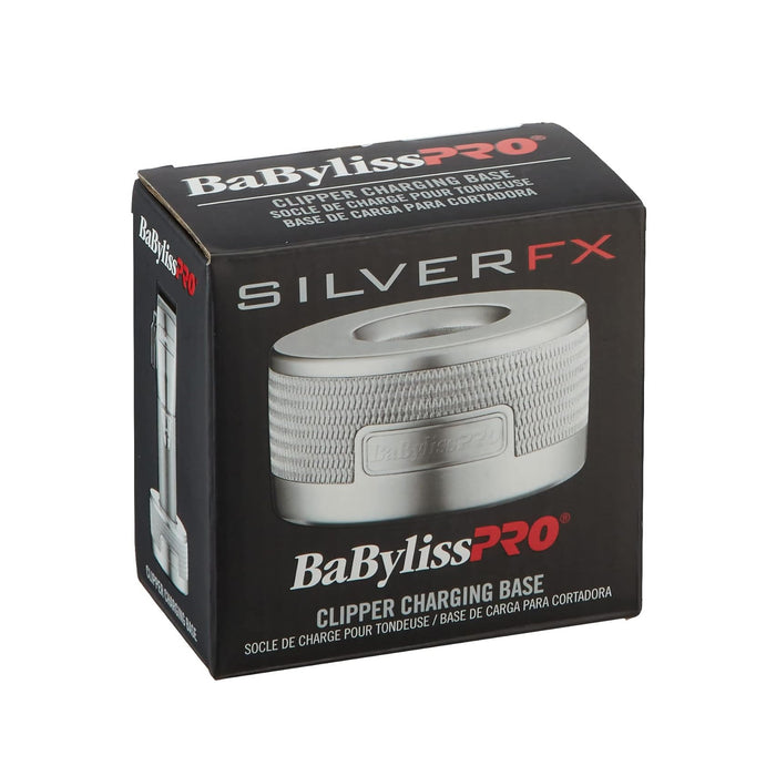 BaBylissPRO SILVERFX Clipper Charging Base Model #BB-FX870BASE-S, UPC: 074108455116