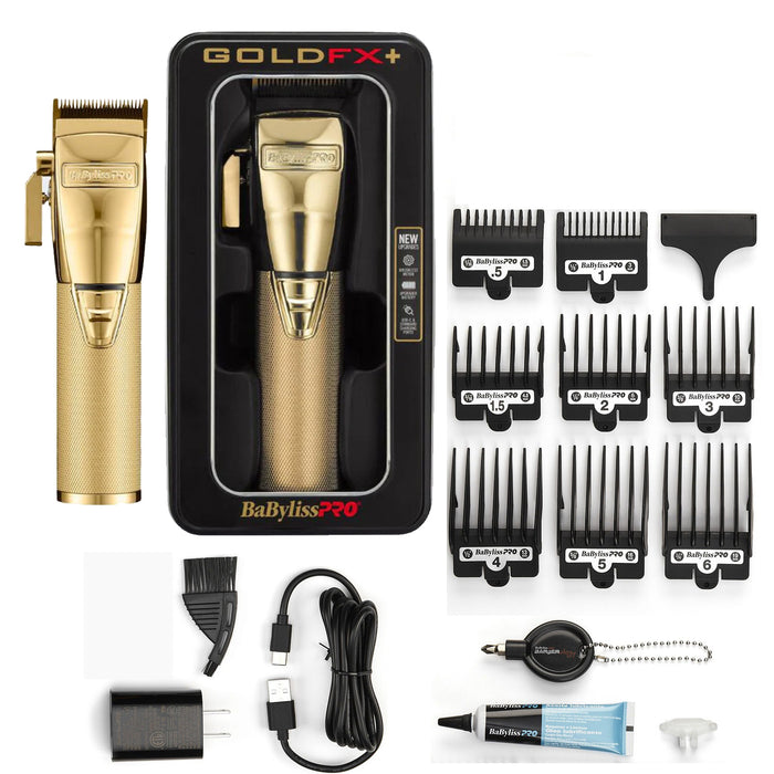 BaBylissPRO GoldFX+ All-Metal Lithium Clipper Model #BB-FX870NG, UPC: 074108475022