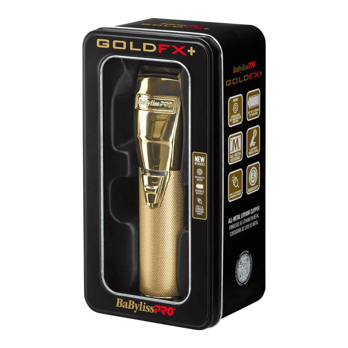 BaBylissPRO GoldFX+ All-Metal Lithium Clipper Model #BB-FX870NG, UPC: 074108475022