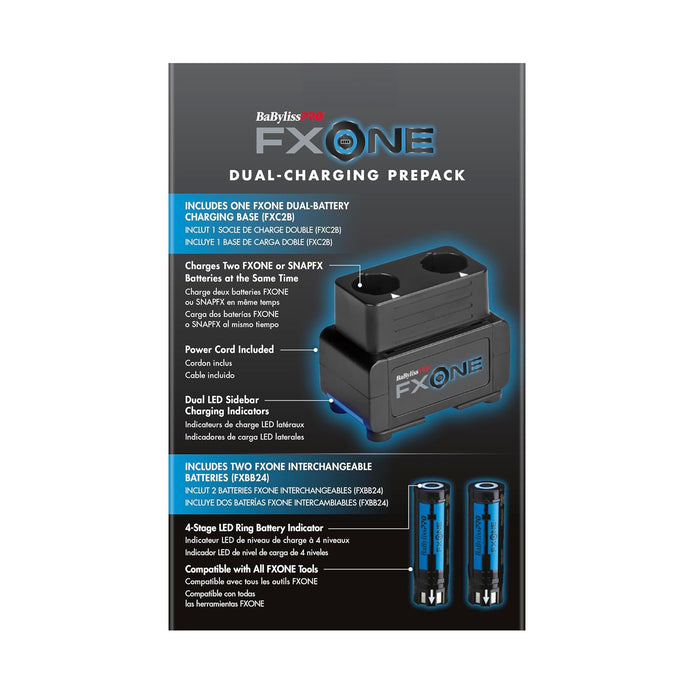 BaBylissPRO FXONE Dual-Battery Charging Prepack Model #BB-FXC2BPPK, UPC: 074108490599