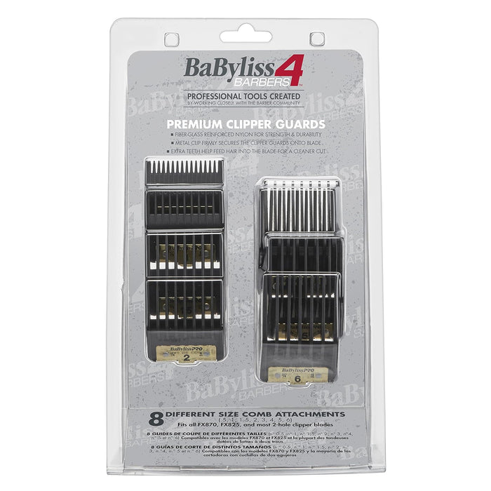 BaBylissPRO Premium Clipper Guards Model #BB-FXPCG, UPC: 074108446336