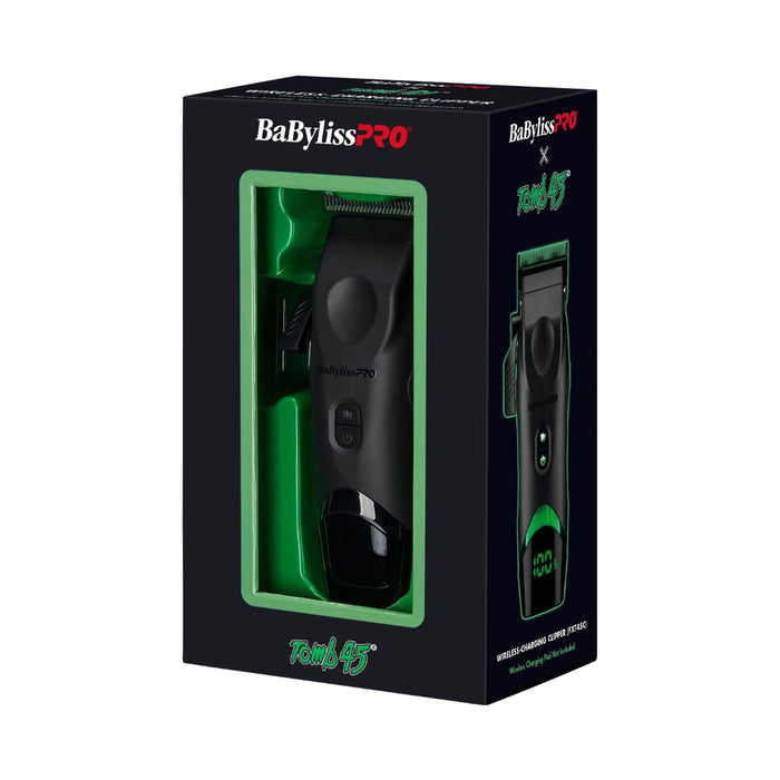 BaBylissPRO x Tomb45 Wireless-Charging Clipper Model #BB-FXT45C, UPC: 074108490551
