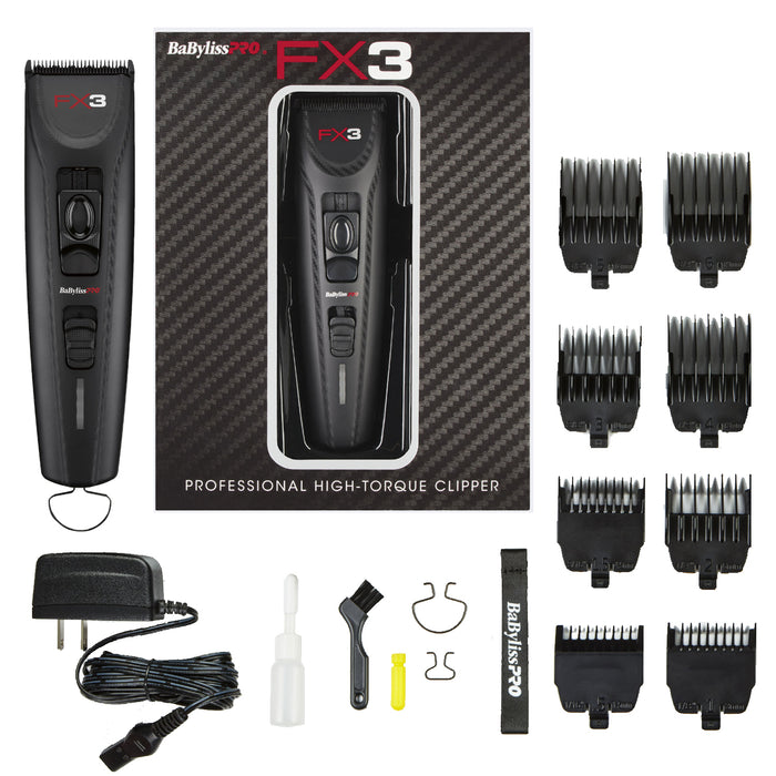 BabylissPRO Professional FX3 Cordless Clipper Black Model #BB-FXX3CB, UPC: 074108458858