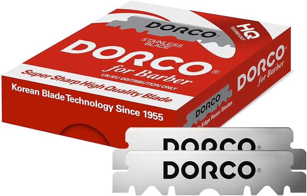 DORCO Single Edge Razor Blades (Red) - Pack of 50 Model #DO-HST300R-PK50, UPC: 8801038602295