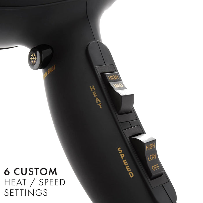Hot Tools Salon 1875 Watts Turbo Ionic Dryer Model #HTDR5577SN2, UPC: 078729055779