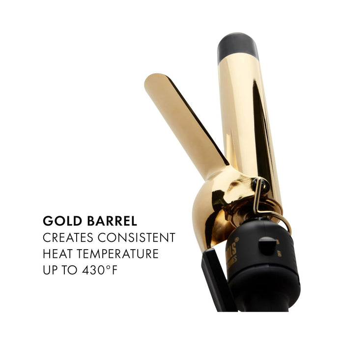 Hot Tools 1-1/4" Gold Curling Iron/Wand Model #HTIR1576SN2, UPC: 078729215760