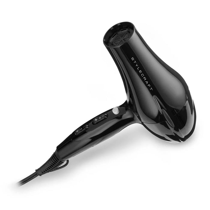 Stylecraft STAY-TEMP Ionic Turbo Hair Dryer Model #ZZ-SC108B, UPC: 810069133799
