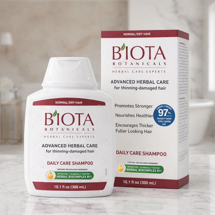 BIOTA Botanicals Advanced Herbal Care Shampoo for Normal & Dry Hair | 10.1 oz