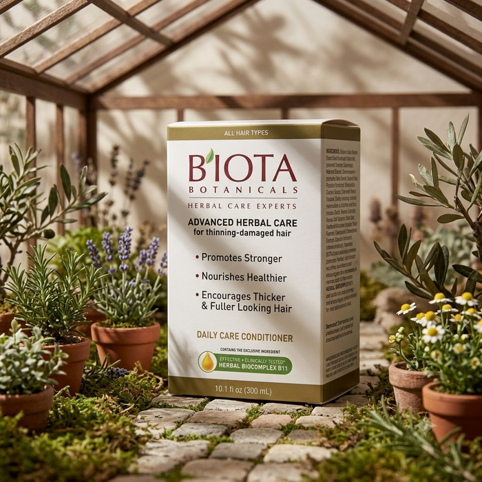 Biota Botanicals Advanced Herbal Care Conditioner Pack of 2 10.1 fl oz botanical daily conditioner for thinning dry weak and damaged hair