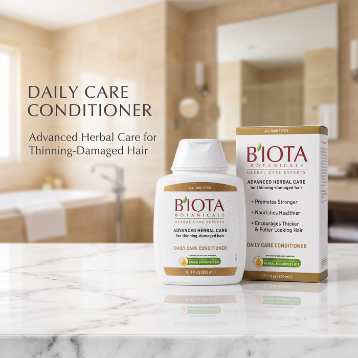 Biota Botanicals Advanced Herbal Care Conditioner Pack of 2 10.1 fl oz botanical daily conditioner for thinning dry weak and damaged hair