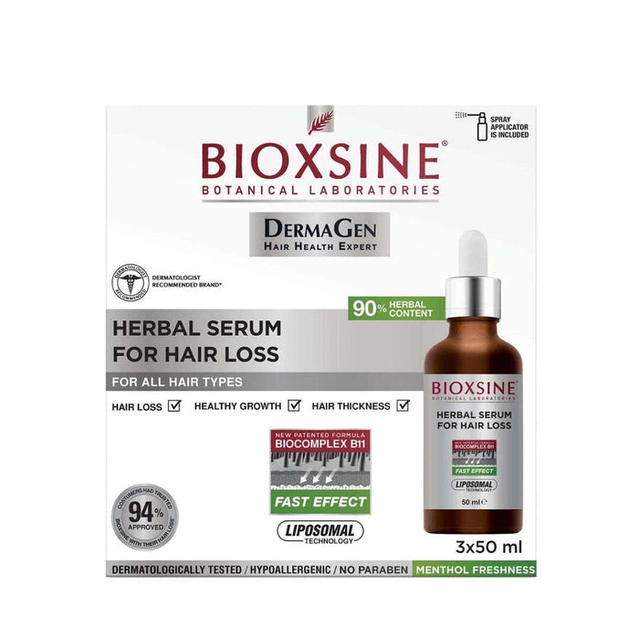 Bioxsine Dermagen Anti Hair Loss Serum with BioComplex B11 50mL Leave-In Scalp Treatment for Thinning Hair