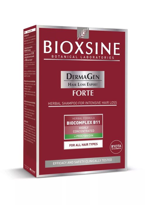 Bioxsine Dermagen Forte Anti Hair Loss Shampoo 300mL for damaged, weak and thinning hair