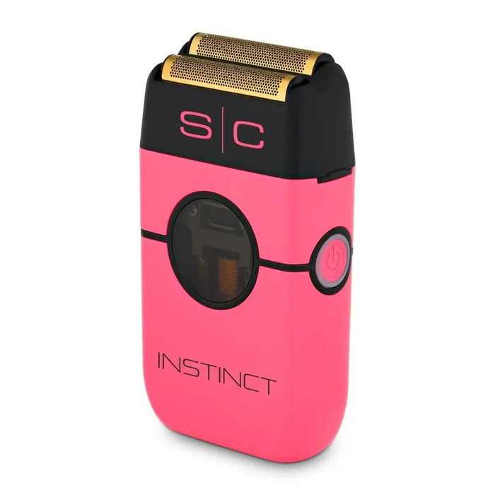 StyleCraft Instinct Metal Shaver - PINK - Double Foil with IN2 Vector Motor and Intuitive Torque Control Model #SC807PK, UPC:810069132785