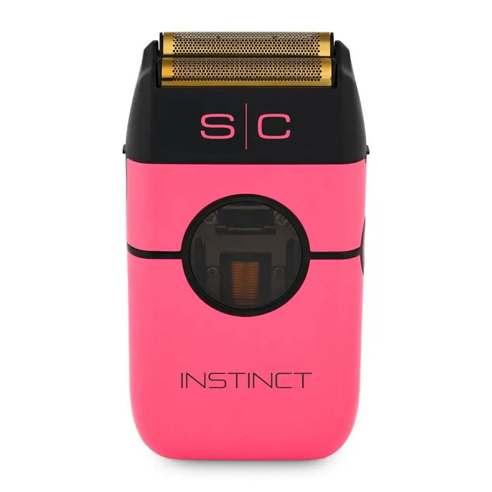 StyleCraft Instinct Metal Shaver - PINK - Double Foil with IN2 Vector Motor and Intuitive Torque Control Model #SC807PK, UPC:810069132785