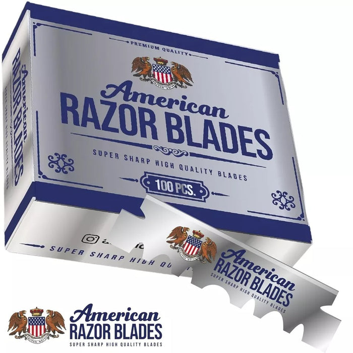 The Shave Factory American Razor Blades - Single Edge Razor Blades - Pack of 2 Model #TSF-ARBSPK2, UPC: 840302417553