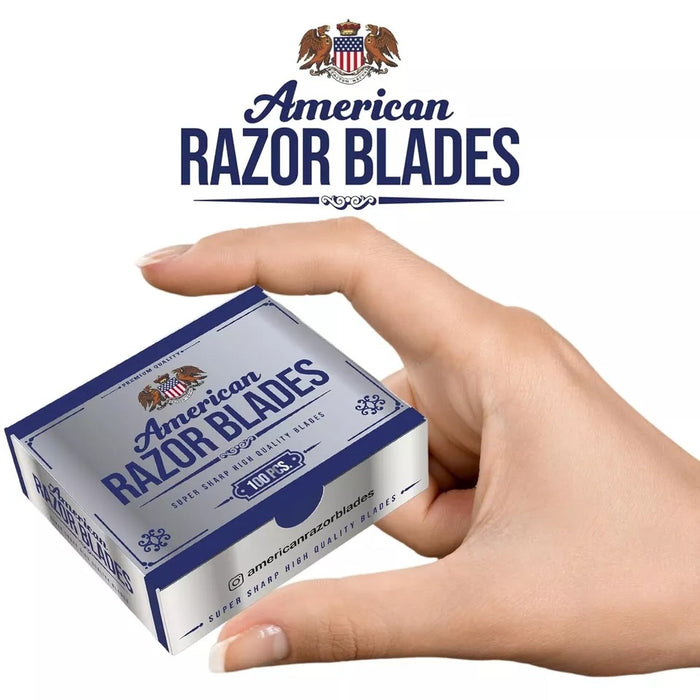 The Shave Factory American Razor Blades - Single Edge Razor Blades - Pack of 2 Model #TSF-ARBSPK2, UPC: 840302417553