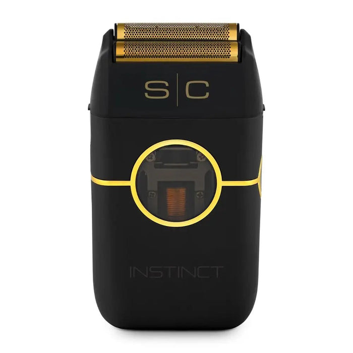 StyleCraft Instinct Metal Shaver - BLACK - Double Foil with IN2 Vector Motor and Intuitive Torque Control Model #SC807B, UPC:810069132778