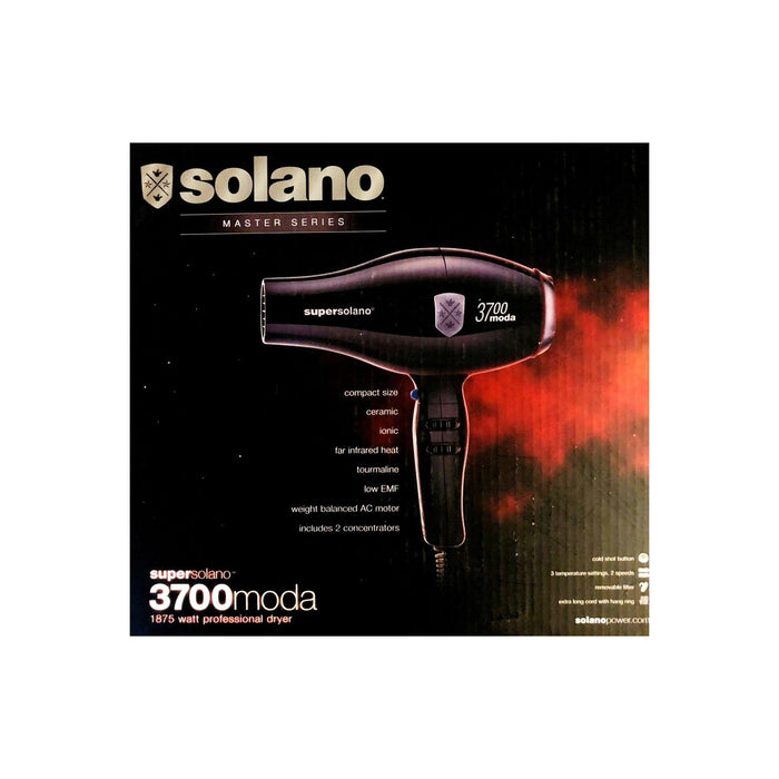 SOLANO Supersolano 3700 Moda 1875 Watt Professional Dryer Model #SN-1757633, UPC: 032552107807
