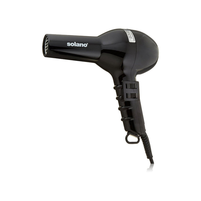 SOLANO Original 1500 Watt Professional Hair Dryer, Black Model #SN-201130BLK, UPC: 032552221305