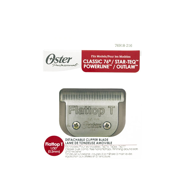 OSTER Detachable Flattop T-Blade Model #OS-076918-216-005, UPC: 034264405912
