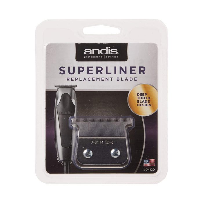 ANDIS Superliner Replacement Carbon Steel Trimmer T-Blade Model #AN-04120, UPC: 040102041204