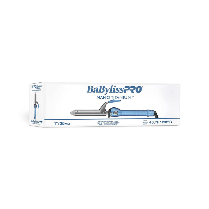 BABYLISS PRO Nano Titanium 1" Spring Curling Iron Model #BB-BABNT100SN, UPC: 074108237835