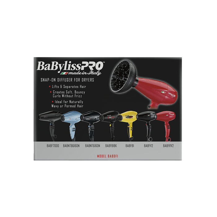BABYLISS PRO Diffuser Italian Series SNAP-ON Model #BB-BABDF2, UPC: 074108248350