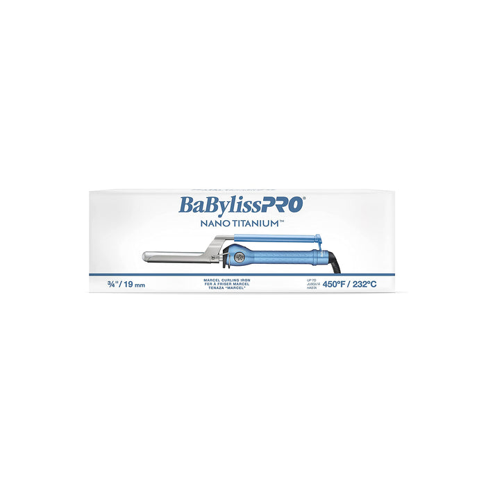 BABYLISS PRO Nano Titanium ¾" Marcel Curling Iron Model #BB-BABNT75MN, UPC: 074108251893