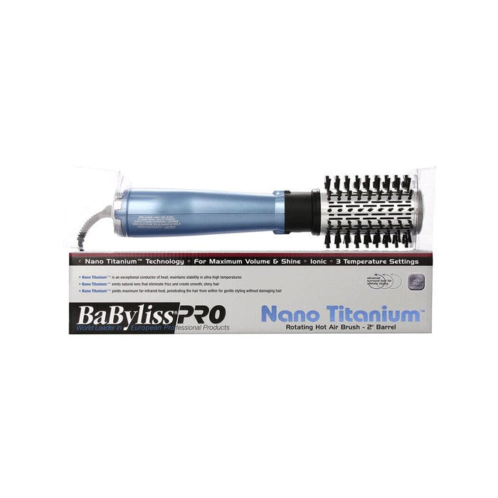 BABYLISS PRO Nano Titanium 2" Rotating Hot Air Brush Model #BB-BABNT178, UPC: 074108270450