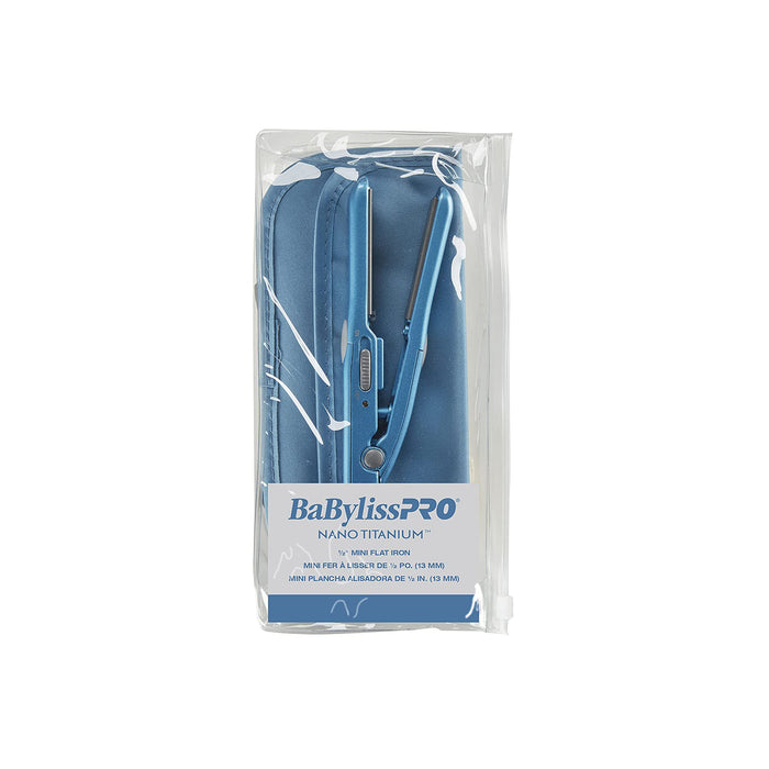 BABYLISS PRO Nano Titanium Mini Iron & Pouch Model #BB-BABNTBG3050N, UPC: 074108358974