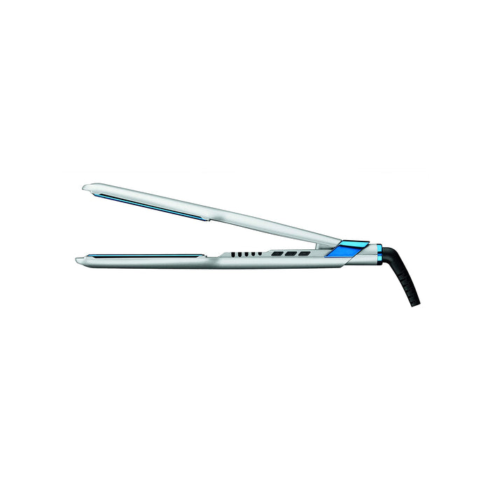BABYLISS PRO Nano Titanium Special Edition SET. Ultra Thin 1.5" Straightener and 1" Curling Wand Silver/Blue Model #BB-BNTPP34UC, UPC: 074108417893