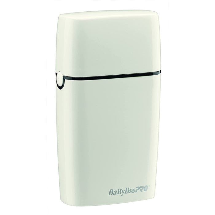 BABYLISS PRO FOILFX02 Cordless Metal White Double Foil Shaver 110-220 Volts Model #FXFS2W, UPC: 074108428400