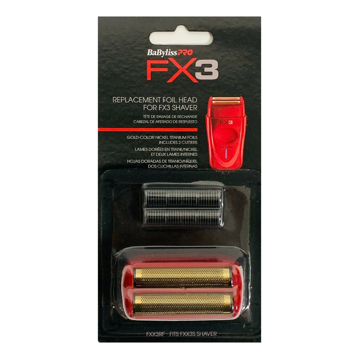 BABYLISS PRO Replacement Foil Shaver Head with 2 Cutters for FXX3S Shavers Model #BB-FXX3RF, UPC: 074108448309