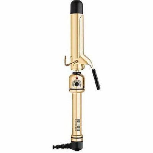 HOT TOOLS Limited Edition 24K All Gold 1.25" Spring Curling Iron Model #HO-HT1110AG, UPC: 078729003107