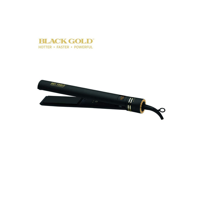 HOT TOOLS 1 1/4" Digital Salon Long Flat Iron Black/Gold: Cp18Bg Model #HO-HT7123BG, UPC: 078729071236