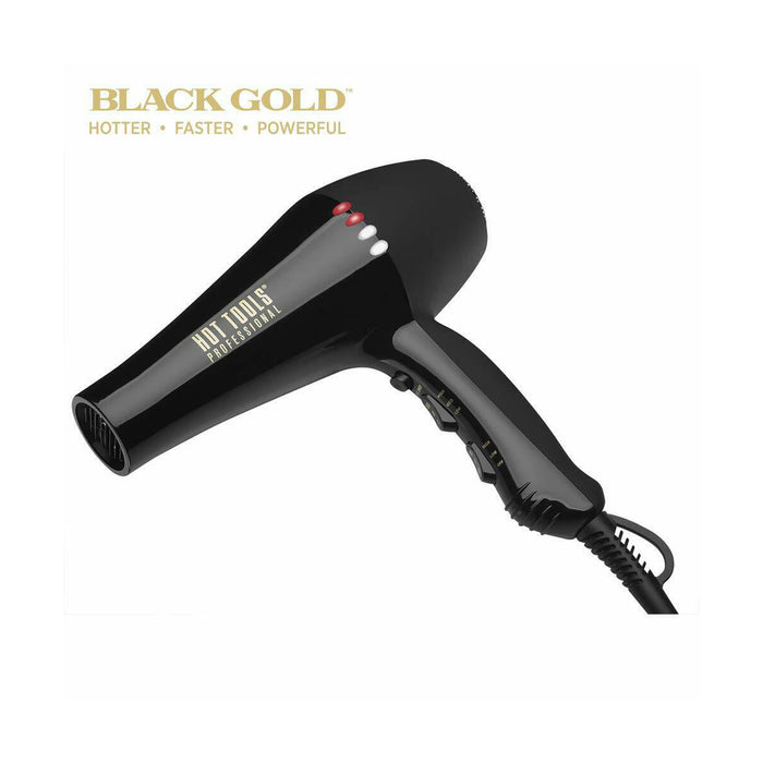 HOT TOOLS Black Gold Ionic Ac Motor Salon Dryer Model #HO-HT7008BG, UPC: 078729370087