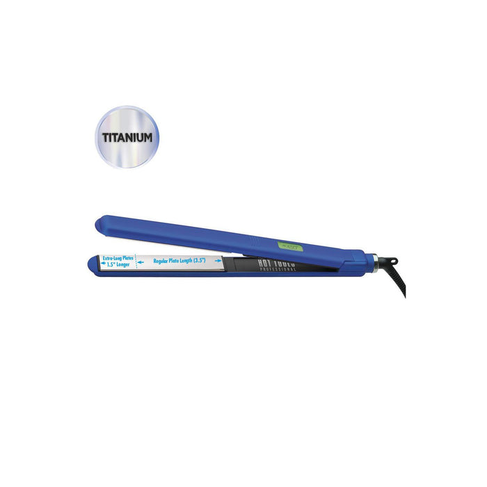 HOT TOOLS Radiant Blue 1" Digital Salon Flat Iron-Titanium Model #HO-HT7112BL, UPC: 078729471128