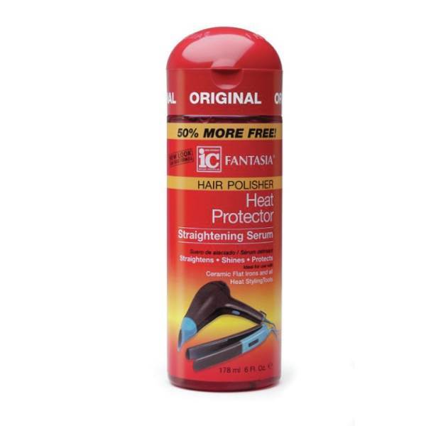 FANTASIA Hair Polisher Heat Protector Straightening Serum, 6 Oz Model #FN-413015, UPC: 011313030158